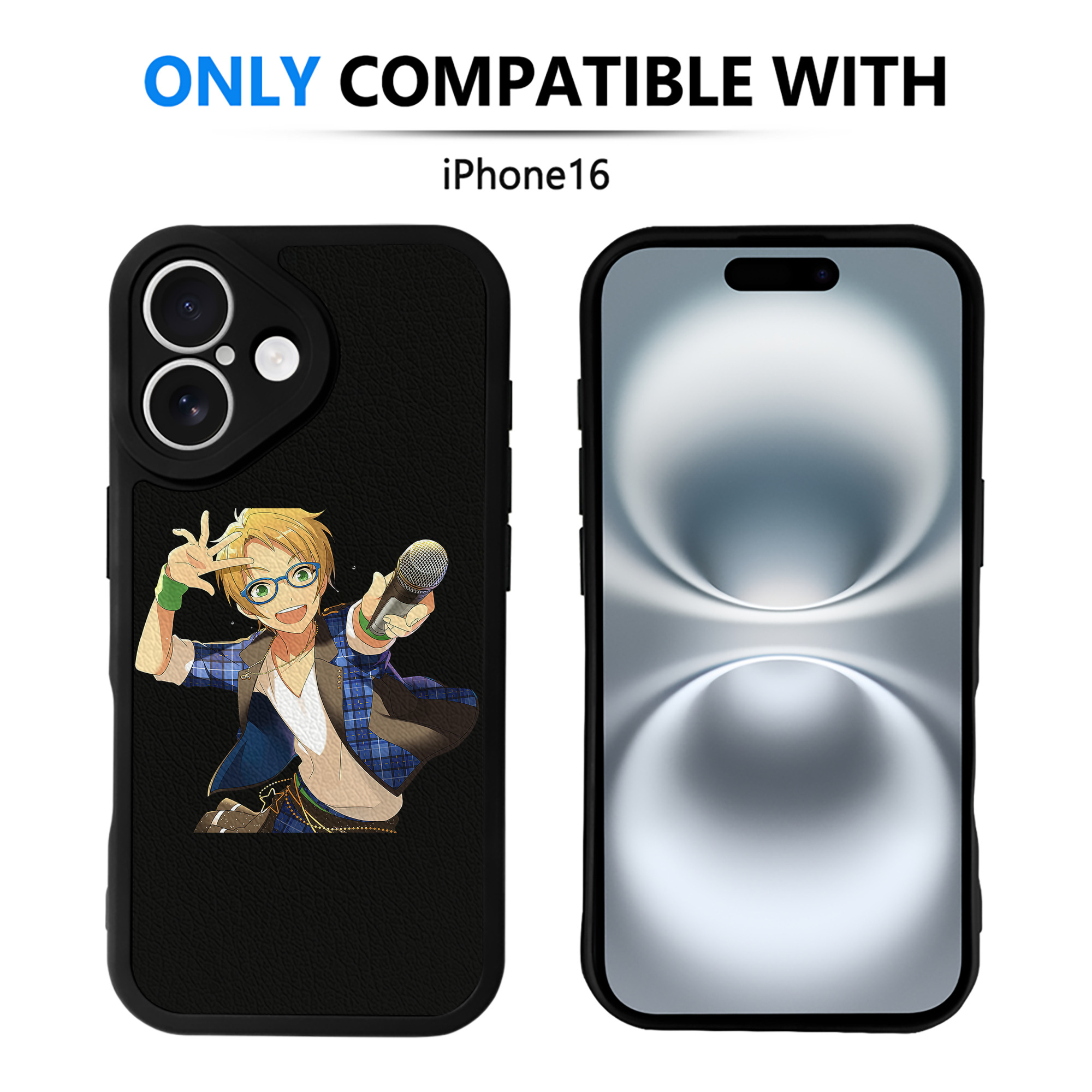 （画像用） あんさんぶるスターズ! Ensemble Stars 【iPhone 16シリーズ対応】シリコンスマホケース（レザー調） 材質：シリコン